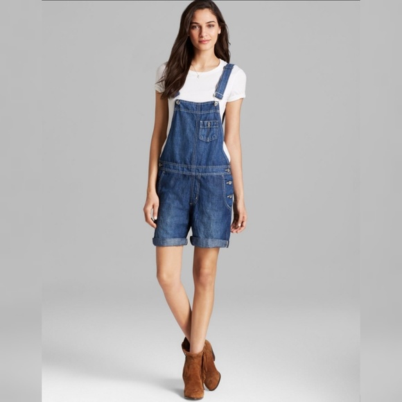 NWT Big Star Jeans Heather Shortalls Size Medium - Picture 1 of 8